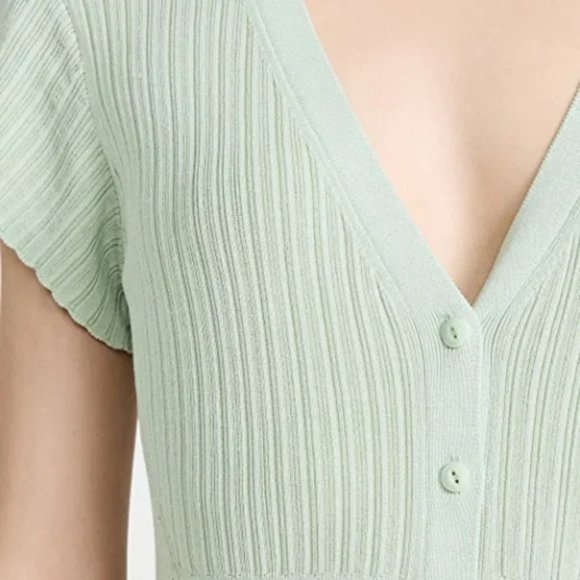 NWT RAG & BONE Esme Mint Green Button-up Midi Dress Size S - Picture 3 of 7